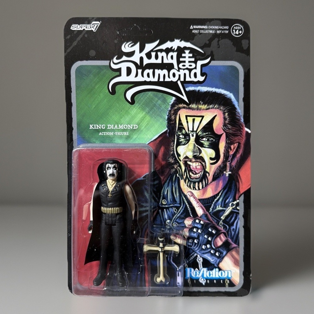 King Diamond Super7 Reaction Action Figure. Brand New & Factory Sealed.